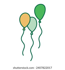 Hand drawn art of balloon icon