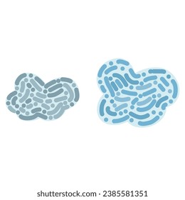Hand drawn art illustration of cloud