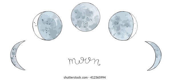 29+ Moon Phases Art Drawing Pictures