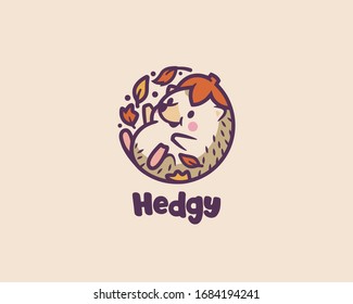 Hand Drawn art stock vector illustration hedgy