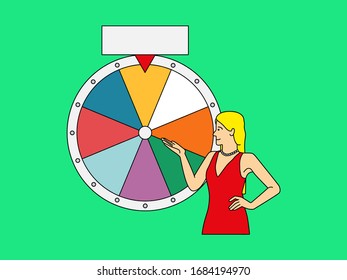 Juego de suerte de ilustración de vector de arte Hand Drawn 