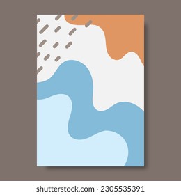 Hand drawn artistic background designs. Can be used for wall decoration, book covers, brochures, posters, flyer designs. Vector illustration