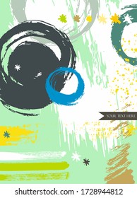 Hand drawn artistic background. Vector illustration.