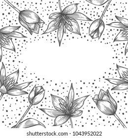 Hand drawn artwork flowers. Vector coloring book pages. Love bohemia concept for wedding invitations, cards, tickets, congratulations, branding, boutique logo. Coloring book page for adults