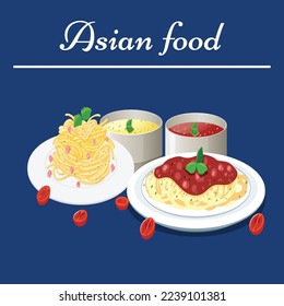 	
Hand drawn Asian food, Clipart Asian cuisine