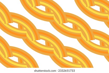 Hand drawn asian japanese ramen noodle seamless pattern.Background with yellow and orange stripes.Pasta abstract background concept.Macaroni yellow poster.