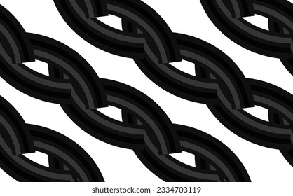 Hand drawn asian japanese ramen noodle seamless pattern.Background with black stripes.Pasta abstract background concept.Macaroni poster.