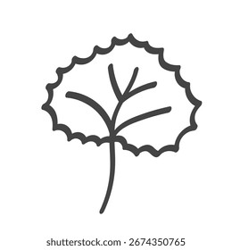 Dibujado a mano Aspen salir. Ilustración de boceto de Vector