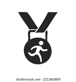 Hand Drawn Athletic Medal Vector Illustration