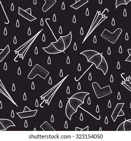 Hand drawn autumn background