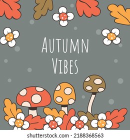 Hand drawn autumn banner. - Vector.