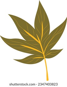 Handgezeichnetes Herbstleaf-Element