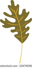 Hand Drawn Autumn Leaf Element
