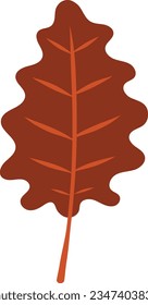 Elemento de hoja de otoño dibujado a mano