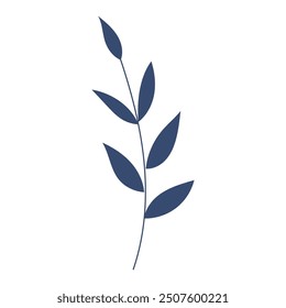 Hand drawn autumn leaves isolated illustration on white.