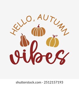 Hand drawn autumn seasonal colorful drawings and lettering vector illustration. Autumn phrases with cute and cozy decorative element