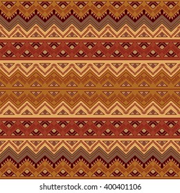 Hand drawn aztec background. Aztec seamless pattern. Abstract wallpaper with ethnic aztec ornament. Aztec style print. Aztec design. 