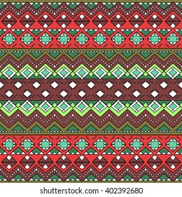 Hand drawn aztec seamless pattern. Abstract wallpaper with ethnic aztec ornament. Tribal aztec style print template for textile, paper, post cards, bags, phone covers, etc.
