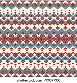 Hand drawn aztec wallaper.  Aztec style. Seamless pattern with ethnic aztec ornament. Tribal aztec print. Aztec design.
