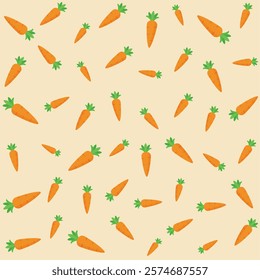 Hand Drawn Baby Carrot Pattern