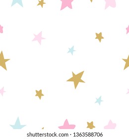 hand drawn baby seamless pattern for Baby shower background textile cloth design