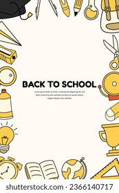 Hand Drawn Back To School Background