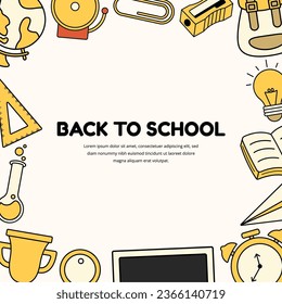 Hand Drawn Back To School Background