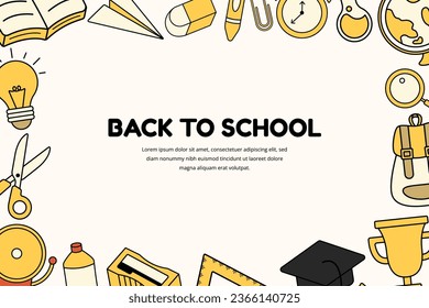 Hand Drawn Back To School Background