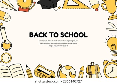 Hand Drawn Back To School Background