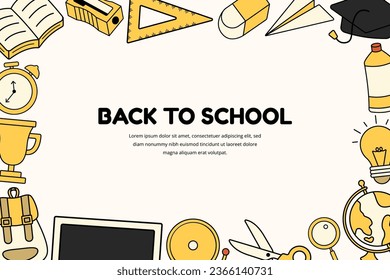 Hand Drawn Back To School Background