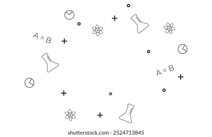 Hand drawn back to school background design.