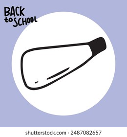 hand drawn back to school doodles element design
