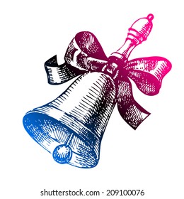 Hand drawn back to school sketch. Vector illustration 