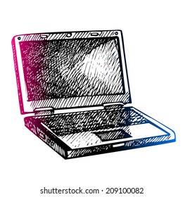 Hand drawn back to school sketch. Vector illustration 