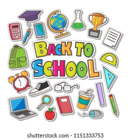 Hand drawn Back To School vector collection