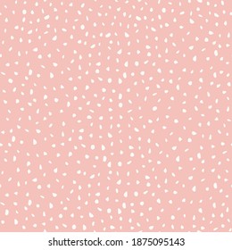 Hand drawn background with abstract spots on a pink background. Vector illustration