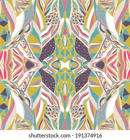 Hand drawn background with artistic pattern.