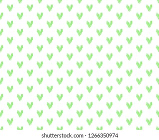 Hand drawn background with colored hearts. Seamless grungy wallpaper on surface. Abstract texture with love signs. Lovely pattern. Print for banner, flyer or poster. Colorful illustration