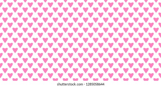 Hand drawn background with colored hearts. Seamless grungy wallpaper on surface. Abstract texture with love signs. Lovely pattern. Print for banner, flyer or poster. Colorful illustration