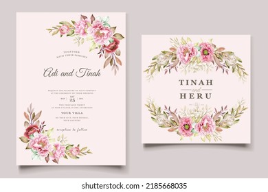 hand drawn background and frame floral design