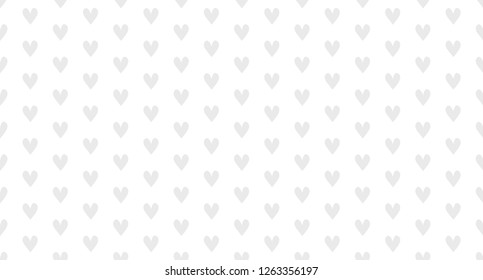 Hand drawn background with hearts. Seamless grungy wallpaper on surface. Chaotic texture with many love signs. Lovely pattern. Line art. Print for banner, flyer or poster. Black and white illustration