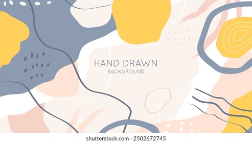 Hand drawn background with lines vector design in eps 10