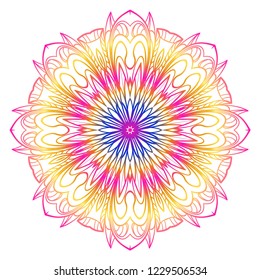Hand drawn background with Mandala. Vector decorative elements. Arabic, Indian, ottoman motifs