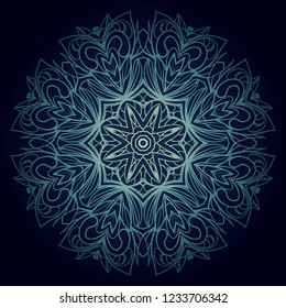 Hand drawn background with Mandala. Vector decorative elements. Arabic, Indian, ottoman motifs