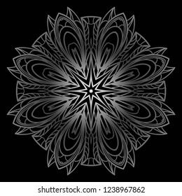 Hand drawn background with Mandala. Vector decorative elements. Arabic, Indian, ottoman motifs