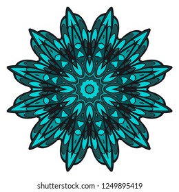 Hand drawn background with Mandala. Vector decorative elements. Arabic, Indian, ottoman motifs.