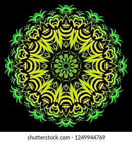 Hand drawn background with Mandala. Vector decorative elements. Arabic, Indian, ottoman motifs.