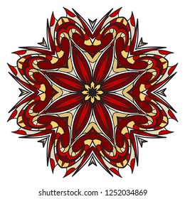 Hand drawn background with Mandala. Vector decorative elements. Arabic, Indian, ottoman motifs.
