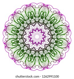 Hand drawn background with Mandala. Vector decorative elements. Arabic, Indian, ottoman motifs.