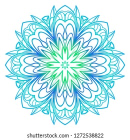 Hand drawn background with Mandala. Vector decorative elements. Arabic, Indian, ottoman motifs.